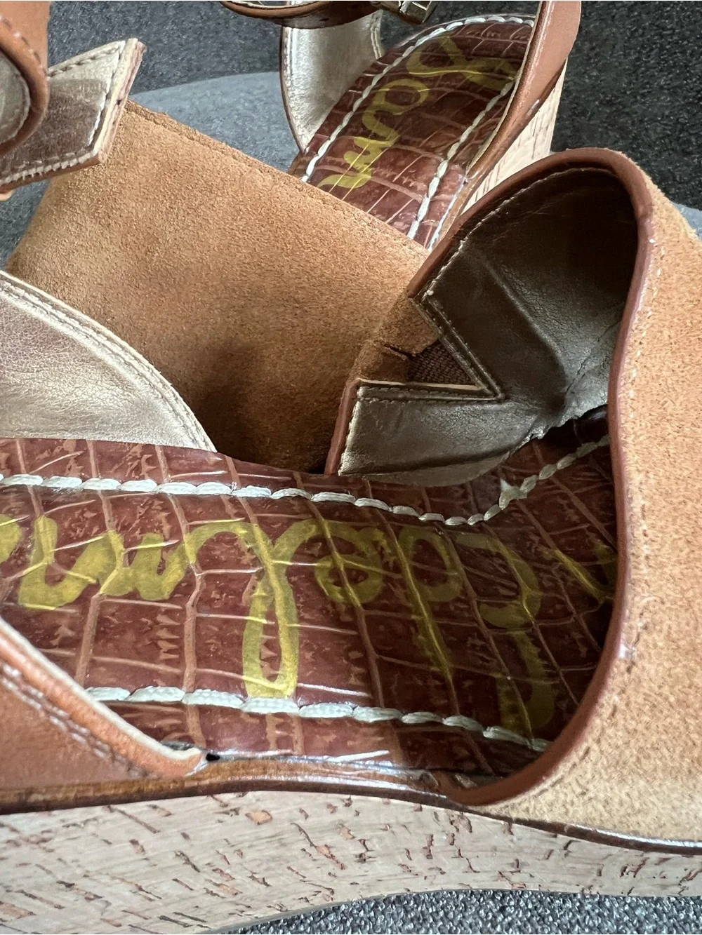 Sam Edelman platform suede Devin sandals size 7